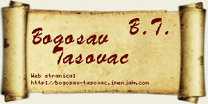 Bogosav Tasovac vizit kartica